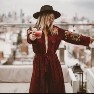 Zara trf Dress Red Black Flannel Plaid dress